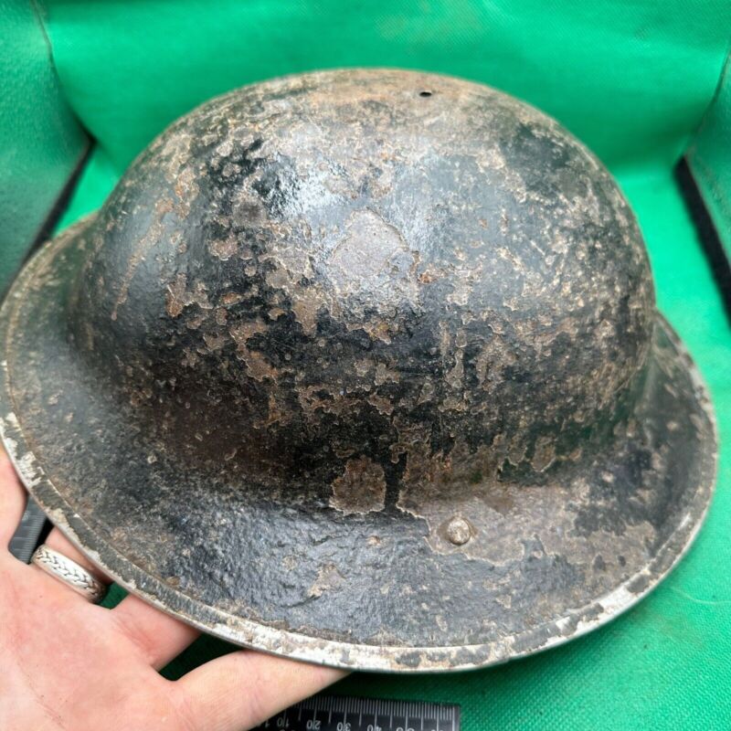 British Army Mk2 Brodie Helmet - Original WW2 - South African Manufactured - The Militaria Shop