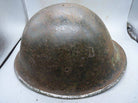 Original WW2 British / Canadian Army Mk3 High Rivet Turtle Army Combat Helmet - The Militaria Shop