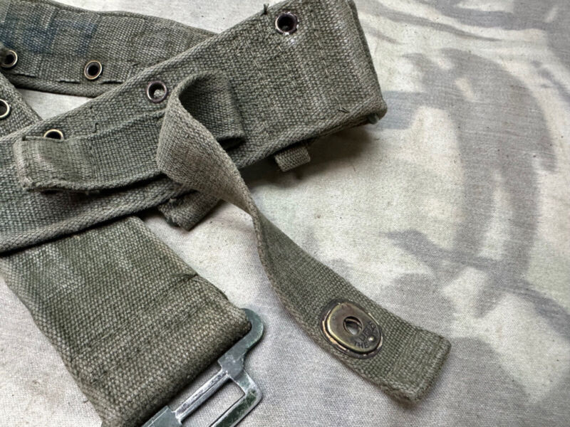 Original WW2 British Army 44 Pattern Soldiers Belt - 36" Waist - The Militaria Shop