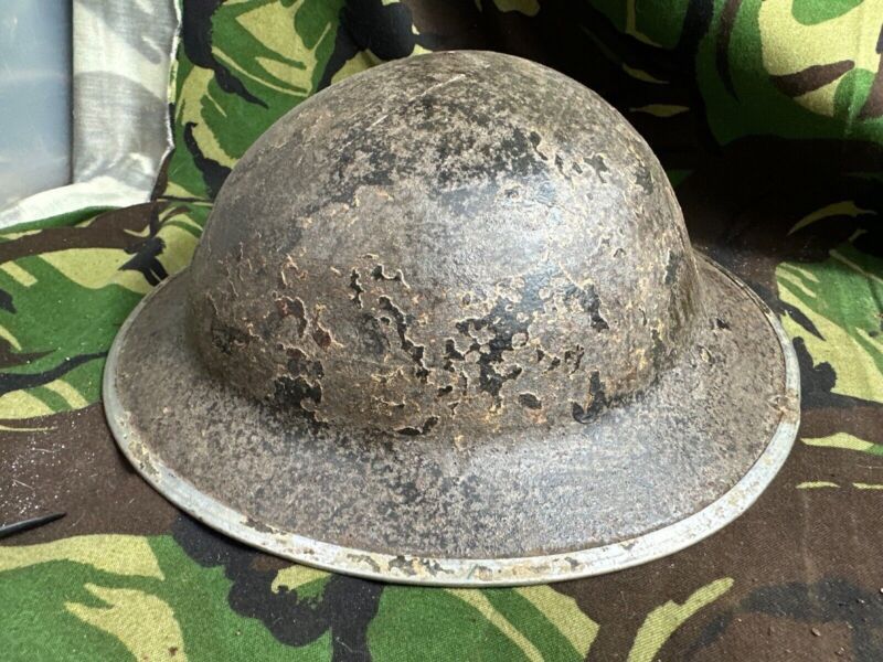 British Army Mk2 Brodie Helmet - Original WW2 - South African Manufactured - The Militaria Shop