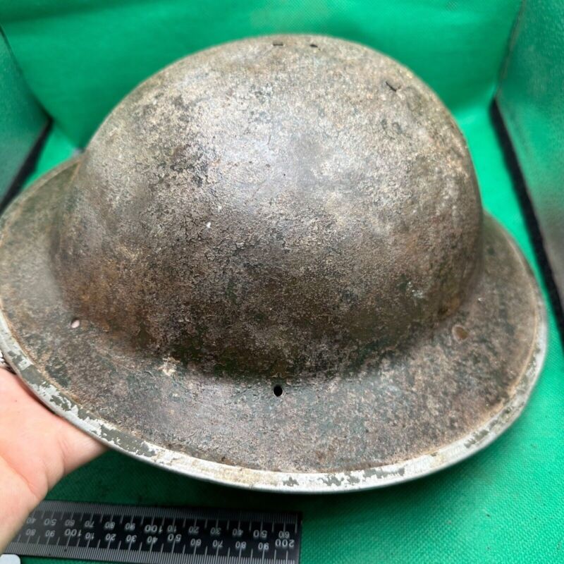 British Army Mk2 Brodie Helmet - Original WW2 - South African Manufactured - The Militaria Shop