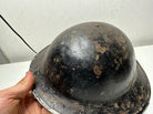 WW2 British / South African Army Mk2 Brodie Combat Helmet - Complete w/Liner - The Militaria Shop