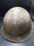 Mk3 Canadian / British Army Original WW2 Turtle Helmet High Rivet - The Militaria Shop