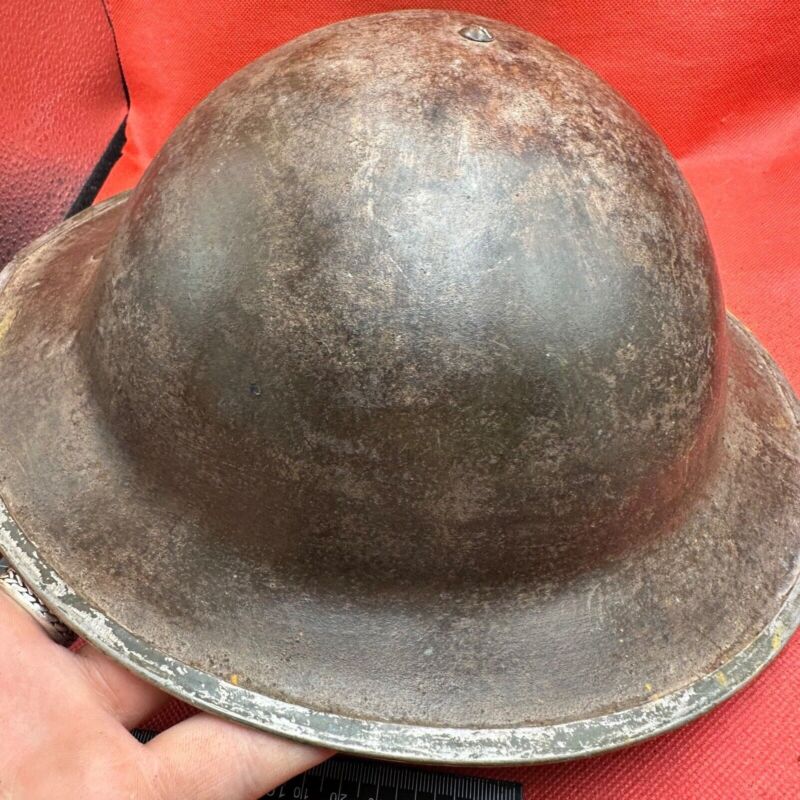 British Army Mk2 Brodie Helmet - Original WW2 - South African Manufactured - The Militaria Shop