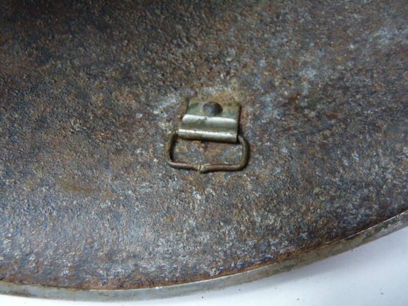 Original WW2 British / Canadian Army Mk3 High Rivet Turtle Army Combat Helmet - The Militaria Shop