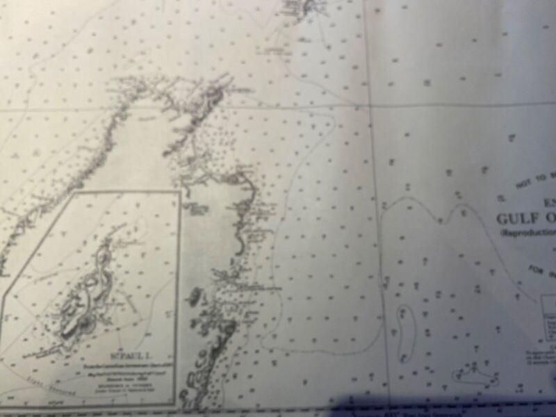 WW2 British 1952 Dated ADMIRALTY EDITION map of THE GULF OF ST. LAWRENCE. - The Militaria Shop