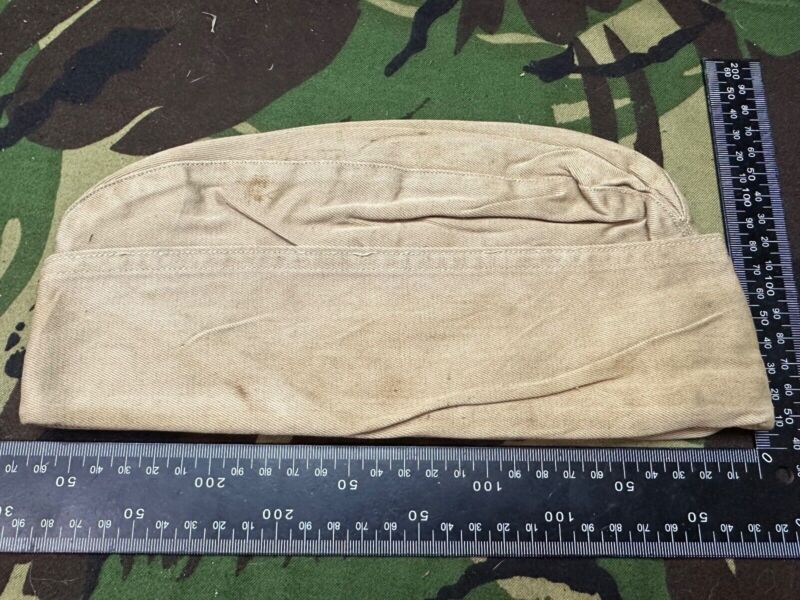Original WW2 US Army Garrison Side Cap Hat - Old Stock - Combat Servicable - The Militaria Shop
