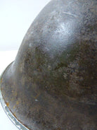 Original WW2 British / Canadian Army Mk3 High Rivet Turtle Army Combat Helmet - The Militaria Shop