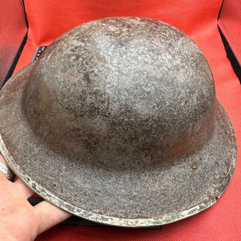 British Army Mk2 Brodie Helmet - Original WW2 - South African Manufactured - The Militaria Shop