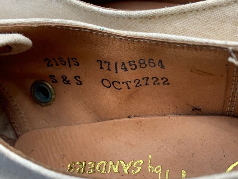 Original WW2 British Army Women's White Summer Shoes - ATS WAAF - Size 240s - The Militaria Shop
