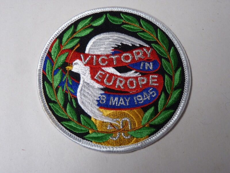 Victory in Europe commemorative badge - 8th May 1945 - Patch Military Patches - The Militaria Shop