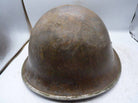 Original WW2 British / Canadian Army Mk3 High Rivet Turtle Army Combat Helmet - The Militaria Shop