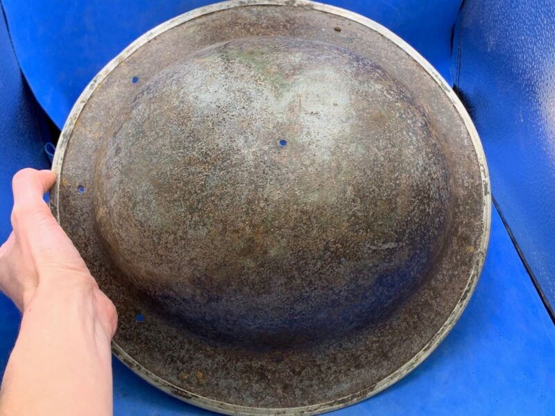 Original WW2 British Army South African Made Combat Helmet Mk2 Brodie - The Militaria Shop