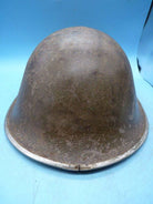 Original WW2 British / Canadian Army Mk3 High Rivet Turtle Army Combat Helmet - The Militaria Shop