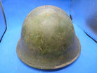 Original WW2 British / Canadian Army Mk3 High Rivet Turtle Army Helmet & Lin - The Militaria Shop