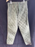 Genuine British Army Green Extreme Cold Weather Combat Liner Trousers-Size 76/82 - The Militaria Shop