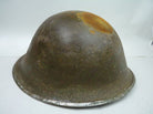 Original WW2 British / Canadian Mk3 Turtle Helmet Untouched Paint - The Militaria Shop