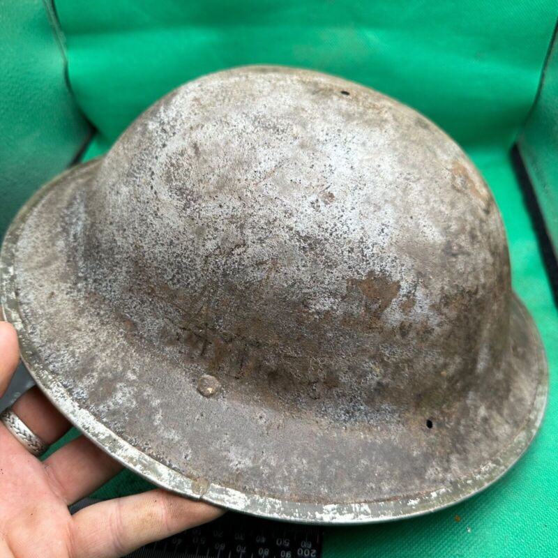 British Army Mk2 Brodie Helmet - Original WW2 - South African Manufactured - The Militaria Shop