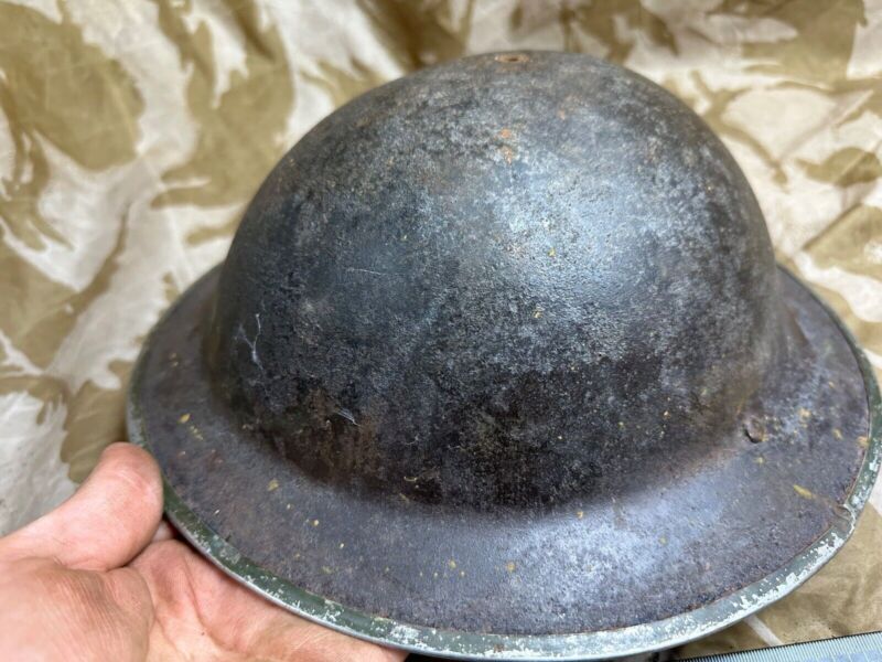 British Army Mk2 Brodie Helmet - Original WW2 - South African Manufactured - The Militaria Shop