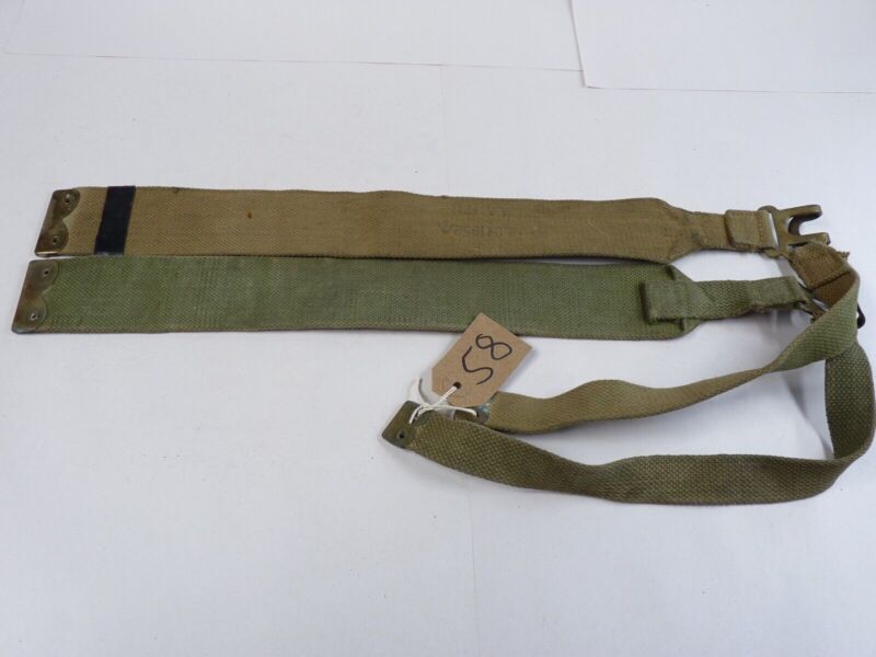 Original WW2 Pattern British Army L Straps Pair - 37 Pattern Webbing Haversack - The Militaria Shop