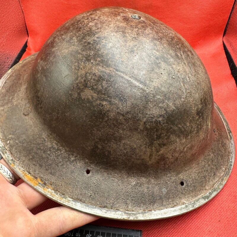 British Army Mk2 Brodie Helmet - Original WW2 - South African Manufactured - The Militaria Shop