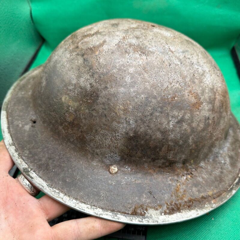 British Army Mk2 Brodie Helmet - Original WW2 - South African Manufactured - The Militaria Shop