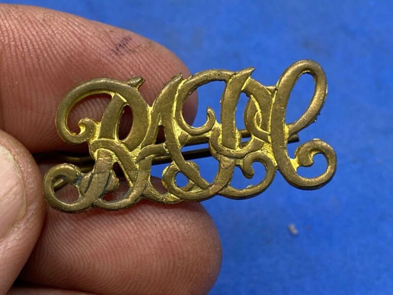 A Pair of Victorian British Army - Royal Army Pay Corps Shoulder Titles. - The Militaria Shop