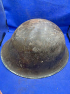 WW2 Canadian Army Mk3 Turtle Helmet - Original WW2 Helmet Shell - High Rivet - The Militaria Shop
