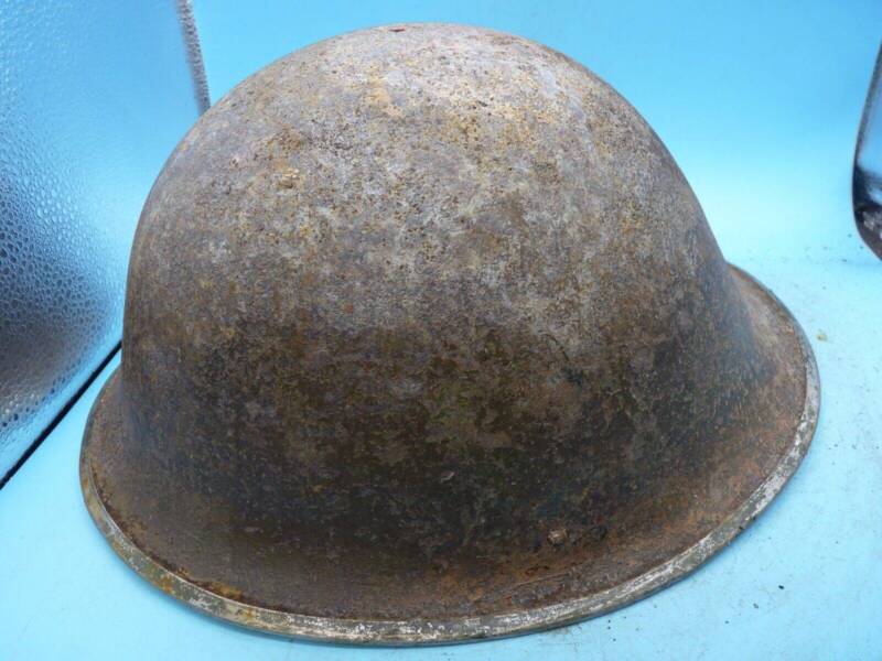 Original WW2 Onwards British Army Mk4 Turtle Helmet - The Militaria Shop