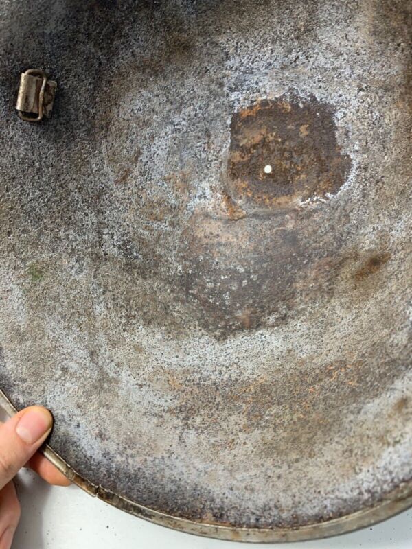 Mk3 Canadian / British Army Original WW2 Turtle Helmet High Rivet - The Militaria Shop