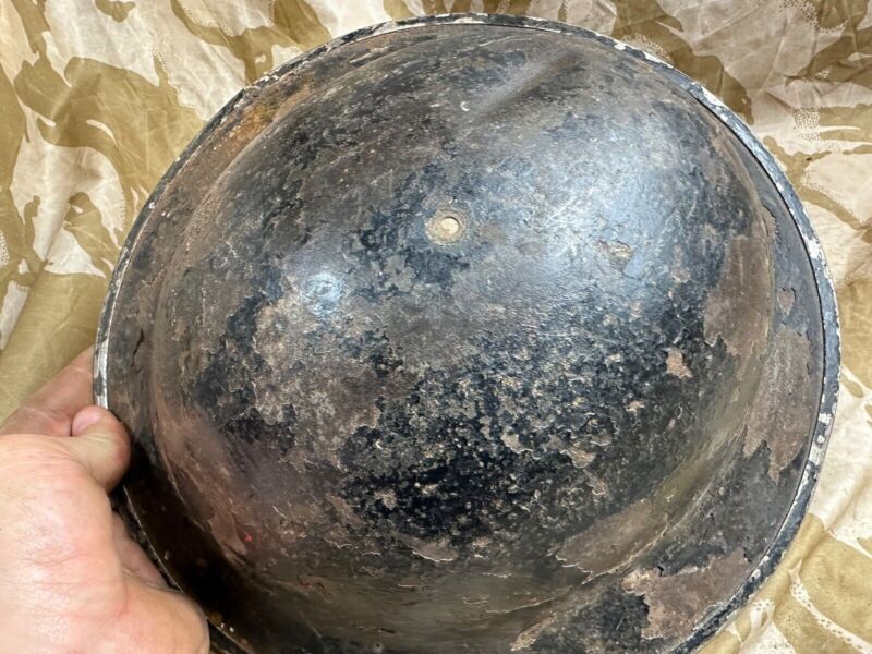 British Army Mk2 Brodie Helmet - Original WW2 - South African Manufactured - The Militaria Shop