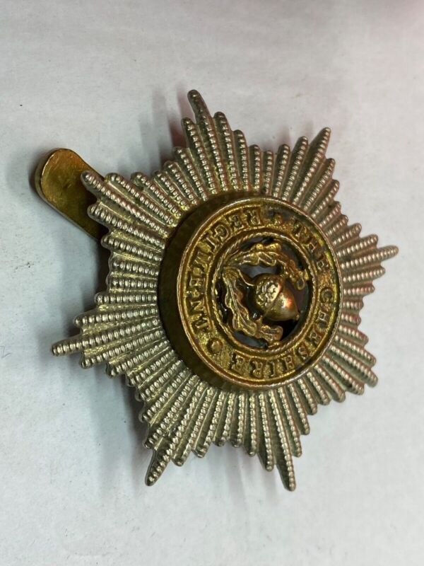 Original WW1 / WW2 British Army Cheshire Regiment Cap Badge - The Militaria Shop