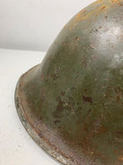 Mk3 Canadian / British Army Original WW2 Turtle Helmet High Rivet - The Militaria Shop
