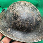 British Army Mk2 Brodie Helmet - Original WW2 - South African Manufactured - The Militaria Shop