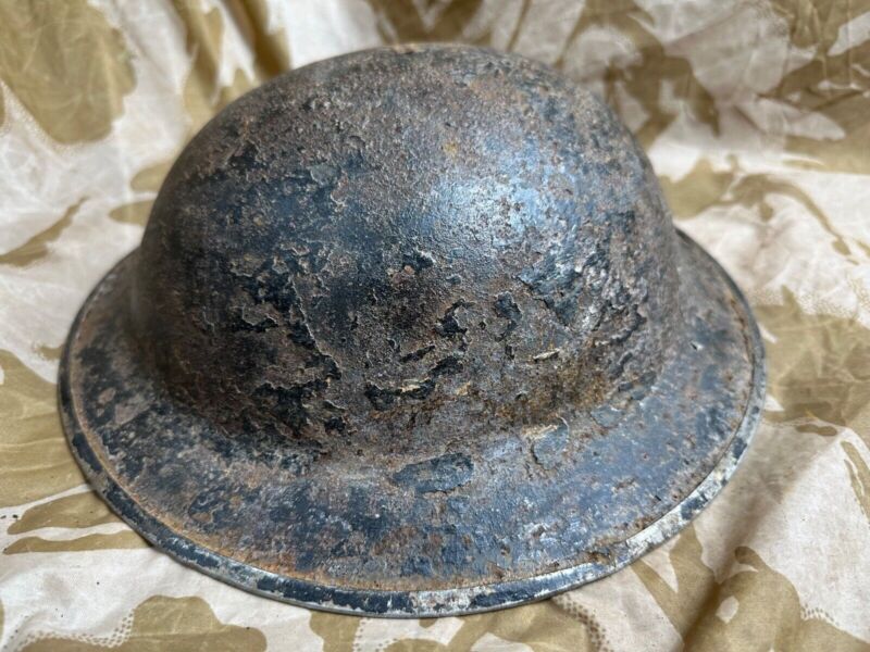 British Army Mk2 Brodie Helmet - Original WW2 - South African Manufactured - The Militaria Shop