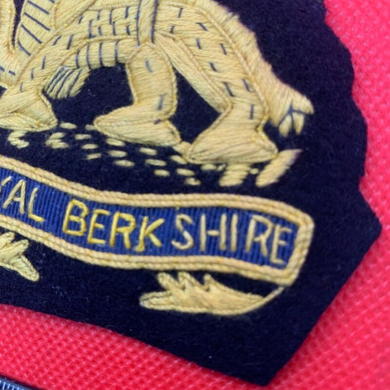British Army Royal Berkshire Regimental Embroidered Blazer Badge - The Militaria Shop