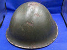 WW2 Canadian Army Mk3 Turtle Helmet - Original WW2 Helmet Shell - High Rivet - The Militaria Shop