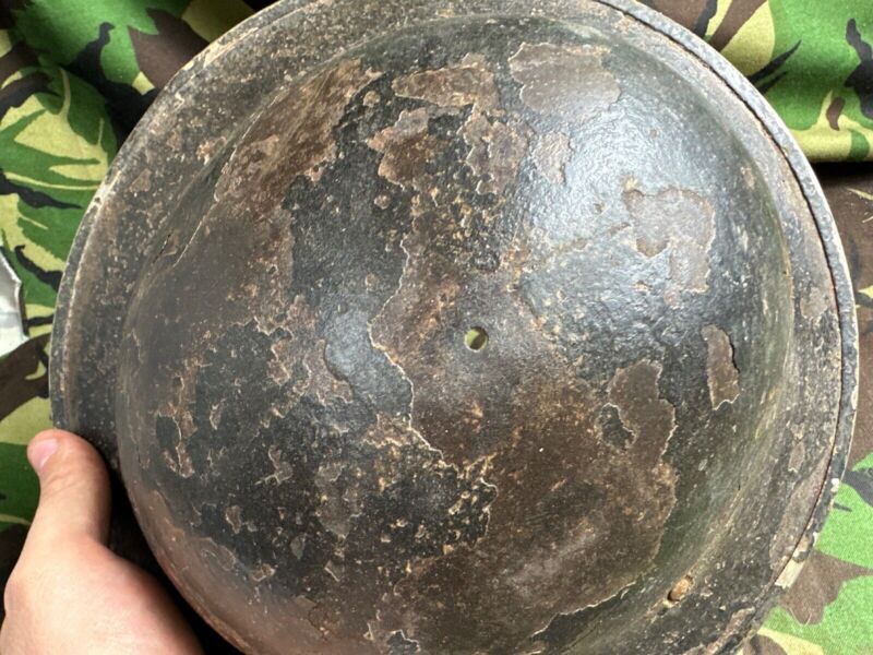 British Army Mk2 Brodie Helmet - Original WW2 - South African Manufactured - The Militaria Shop