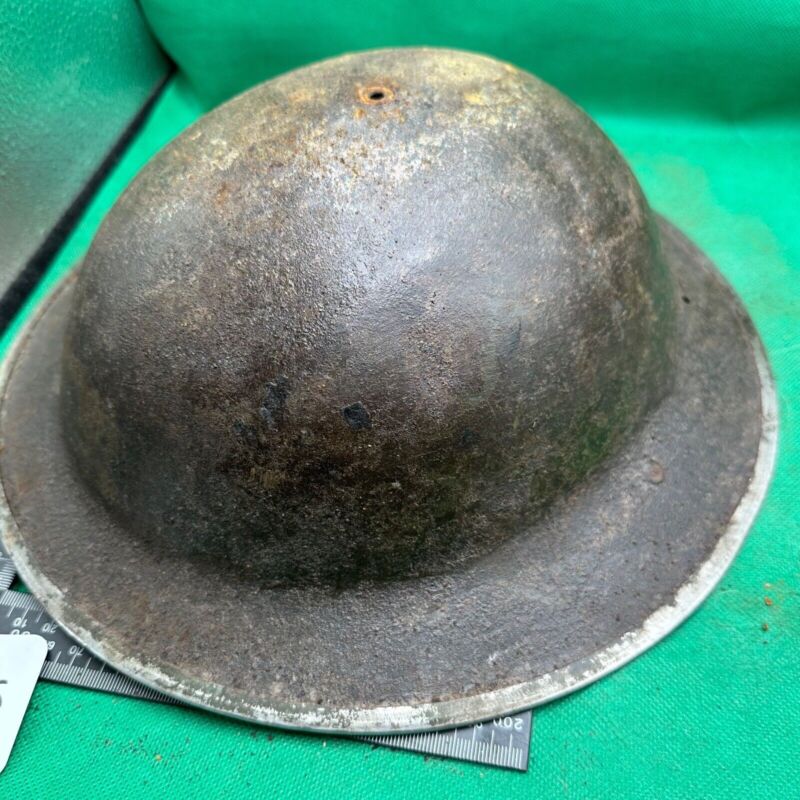 British Army Mk2 Brodie Helmet - Original WW2 - South African Manufactured - The Militaria Shop