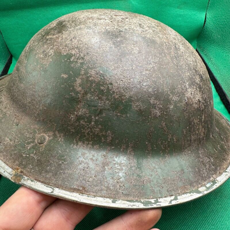 British Army Mk2 Brodie Helmet - Original WW2 - South African Manufactured - The Militaria Shop