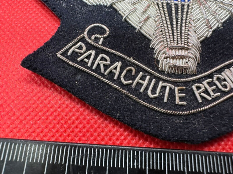 British Army Bullion Embroidered Blazer Badge - Parachute Regiment - Kings Crown - The Militaria Shop