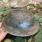 Original WW2 British Style South African Mk2 Army Combat Helmet - The Militaria Shop