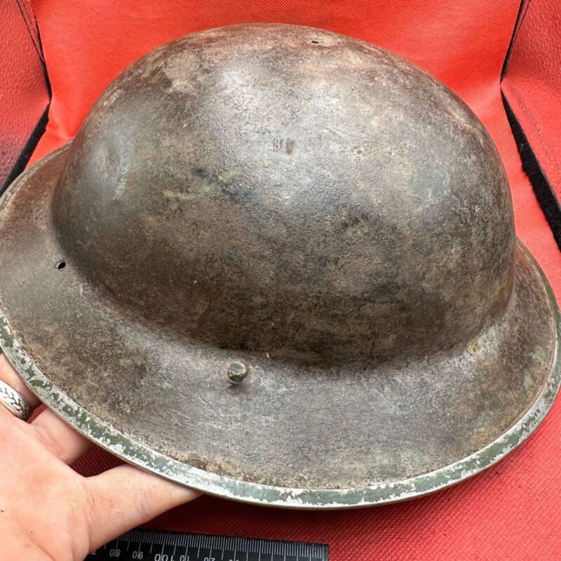 British Army Mk2 Brodie Helmet - Original WW2 - South African Manufactured - The Militaria Shop