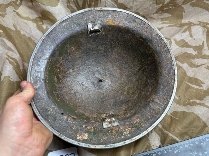 British Army Mk2 Brodie Helmet - Original WW2 - South African Manufactured - The Militaria Shop