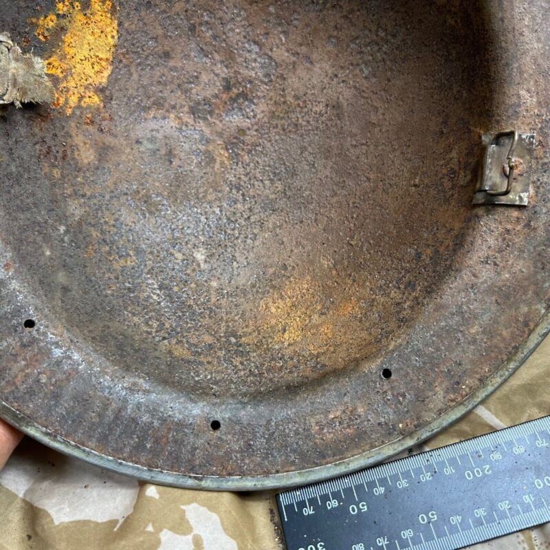 British Army Mk2 Brodie Helmet - Original WW2 - South African Manufactured - The Militaria Shop