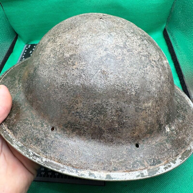 British Army Mk2 Brodie Helmet - Original WW2 - South African Manufactured - The Militaria Shop