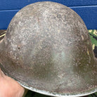 WW2 Canadian Army Mk3 Turtle Helmet - Original Helmet Shell - High Rivet - The Militaria Shop