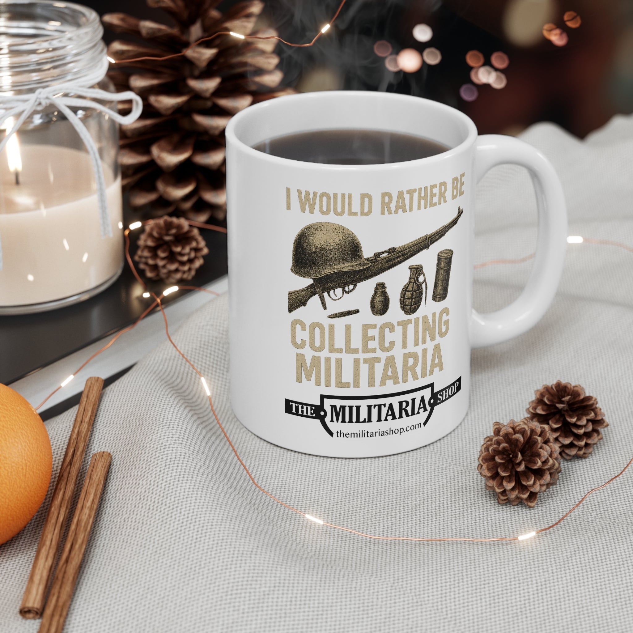 Military Collector's Mug - I Would Rather Be Collecting Militaria, Gift for Veterans, Army Enthusiast, Collectibles, Military Decor - The Militaria Shop
