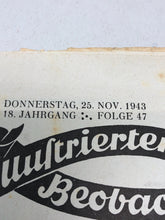 Lade das Bild in den Galerie-Viewer, JB Juustrierter Beobachter NSDAP Magazine Original WW2 German - 25th November 1943
