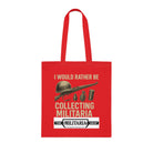 Militaria Collectors Cotton Tote, Eco-Friendly Shopping Bag, Gift for Collectors, Funny Tote for Events, Durable Everyday Use - The Militaria Shop